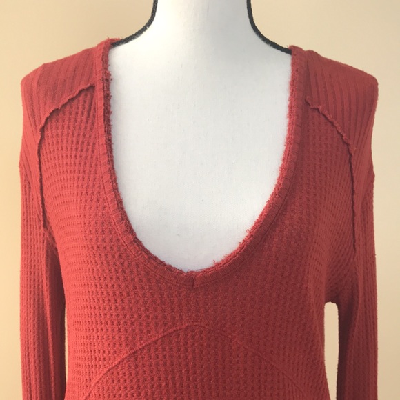 Free People Rust Sunset Park Thermal Top - Picture 3 of 12